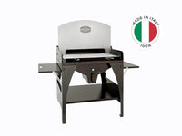 Barbecue a carbone o legna Maxi Rossofuoco 2 piani laterali