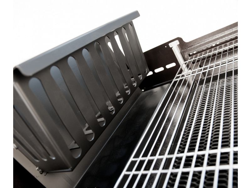 Barbecue a carbone o legna Maxi Rossofuoco 2 piani laterali