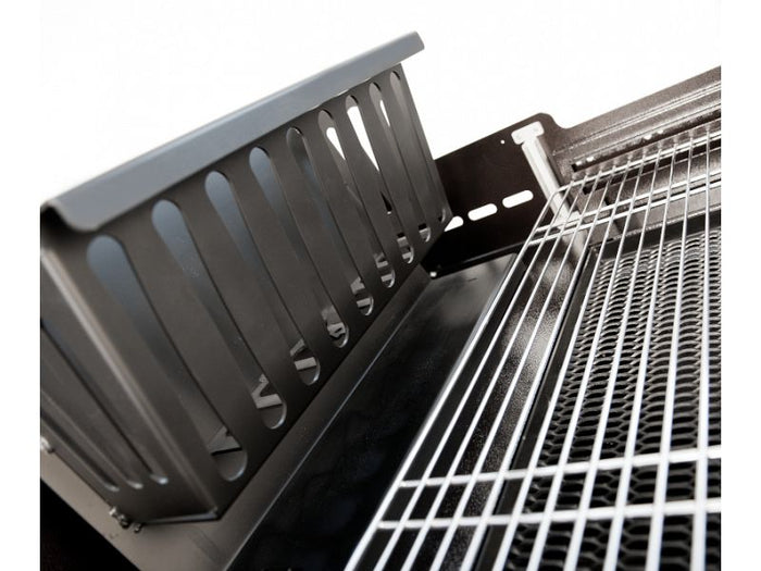 Barbecue a carbone o legna Maxi Rossofuoco 2 piani laterali