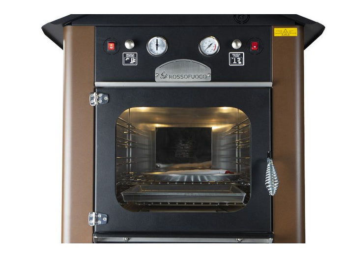 Forno a legna da esterno Raggio 80 marrone Rossofuoco con carrello
