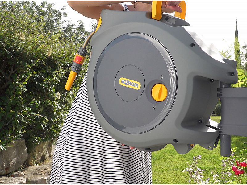 Avvolgitore Automatico Tubo Acqua Hozelock Auto Reel con tubo 25 mt