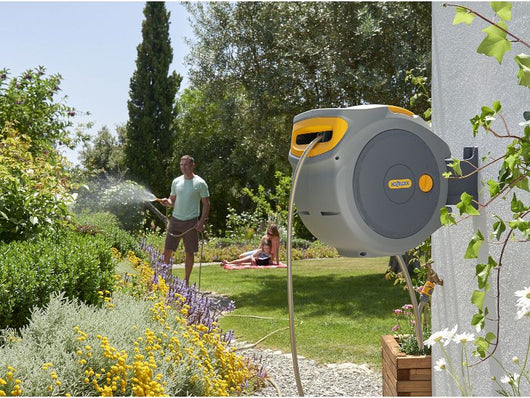 Avvolgitore Automatico Tubo Acqua Hozelock Auto Reel Flowmax tubo 30 mt diametro 15mm