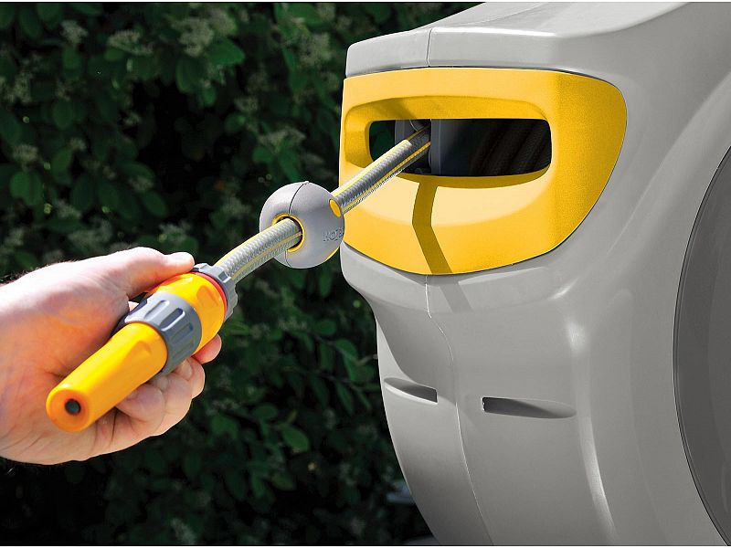Avvolgitore Automatico Tubo Acqua Hozelock Auto Reel Flowmax tubo 30 mt diametro 15mm