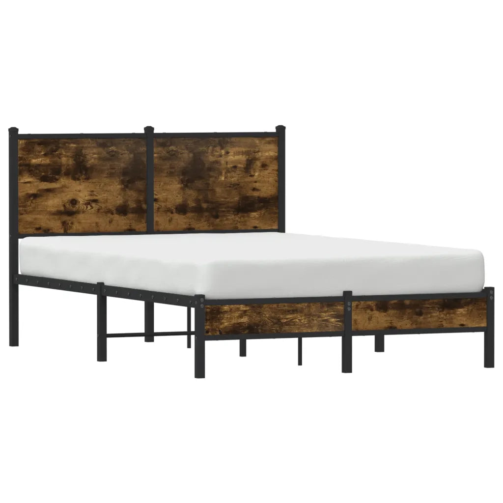 Giroletto senza Materasso in Metallo Rovere Fumo 120x190 cm