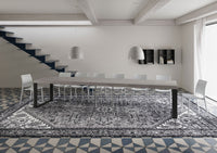 Tavolo Allungabile 120/380x90 cm Tecno Premium Cashmere Gambe Antracite