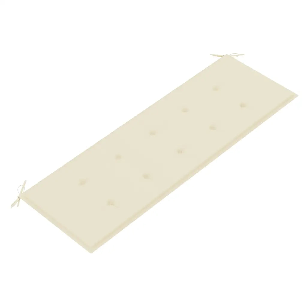 Panchina da Giardino e Cuscino 3 Posti 150cm Eucalipto Massello 3060998
