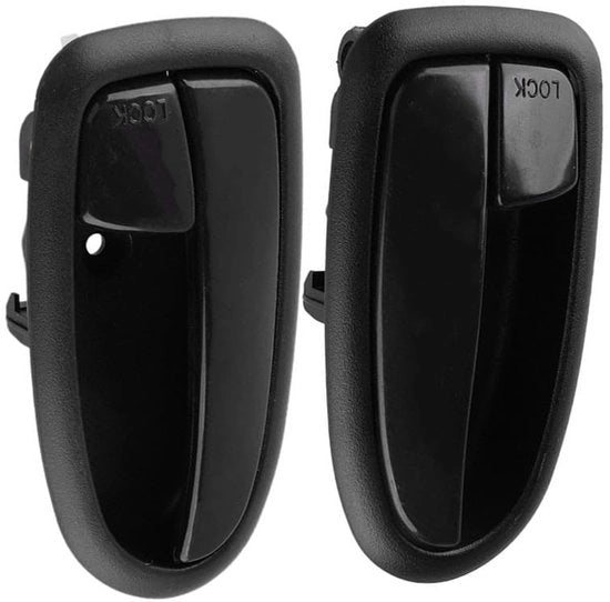 Maniglia per porta interna - Nero - Maniglia per porta interna - Maniglia per maniglia di porta - Adatto per Hyundai Matrix Lavita 2001-2010 - 2 Pezzi - Numero articolo 82610-17010, 82620-17010 - Maniglia per maniglia di porta interna