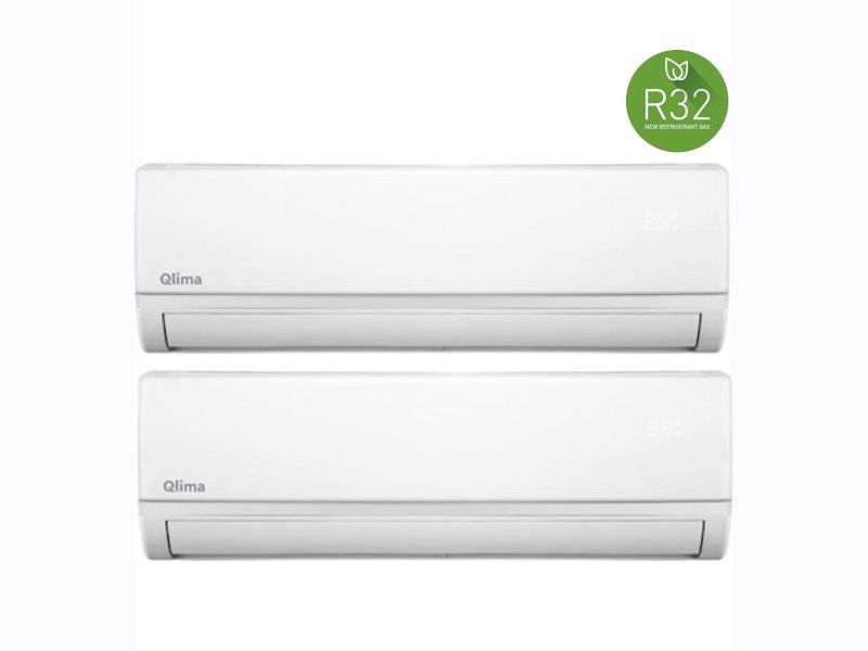 Condizionatore dualsplit Qlima SM22DUO 9000 e 12000btu gas R32 classe A++