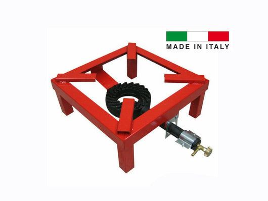 Fornello bruciatore a gas Palumbo BruciapiA~¹ 40cm con rubinetto di regolazione