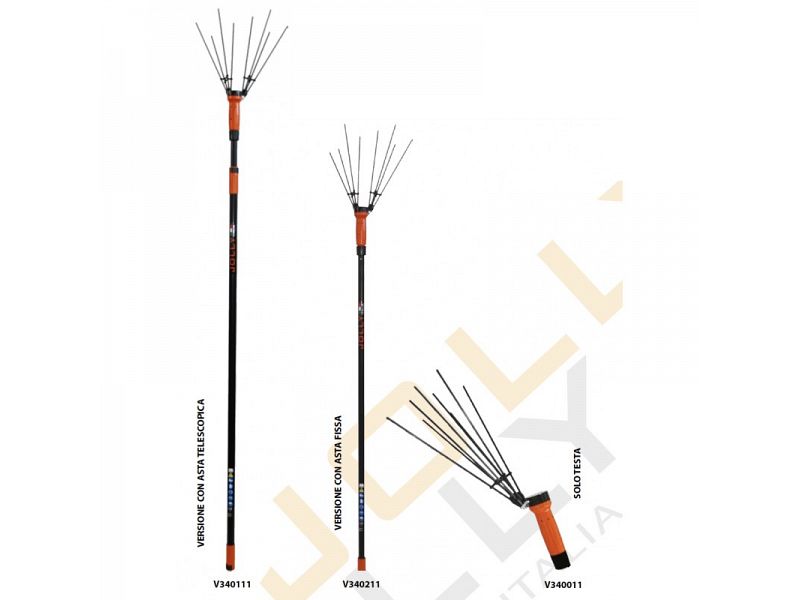 Jolly Italia V34, Abbacchiatore elettrico per raccolta olive a batteria con asta fissa