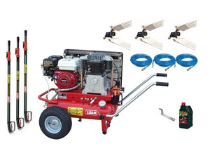 Kit Raccolta Olive Lisam Professional LM201 3 abbacchiatori e compressore Honda GX 200