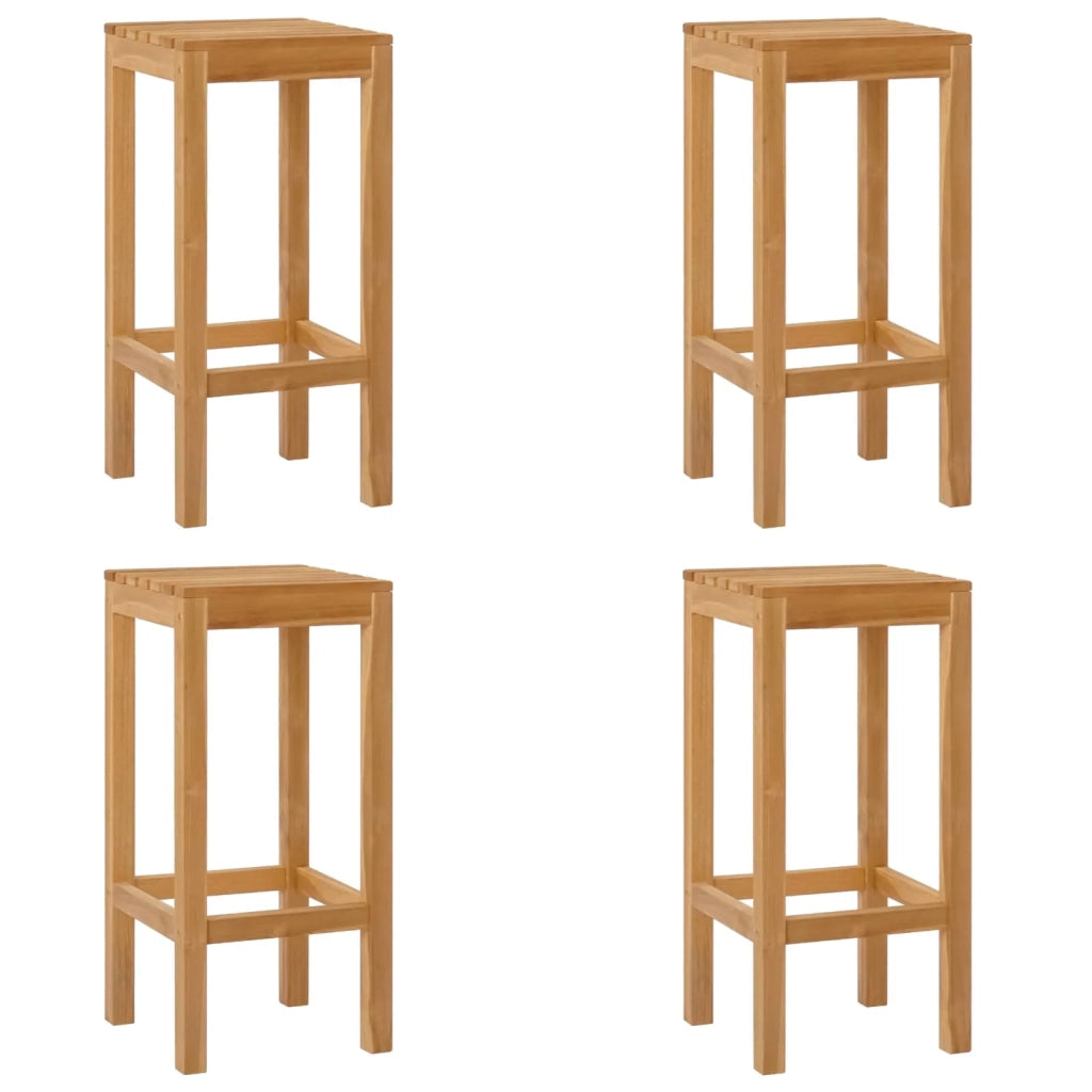 Sgabello da bar 4 pcs Naturale 35 x 35 x 75 cm