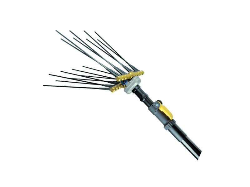 Abbacchiatore elettrico a batteria Lisam Swing telescopico 1.300 bpm asta in carbonio