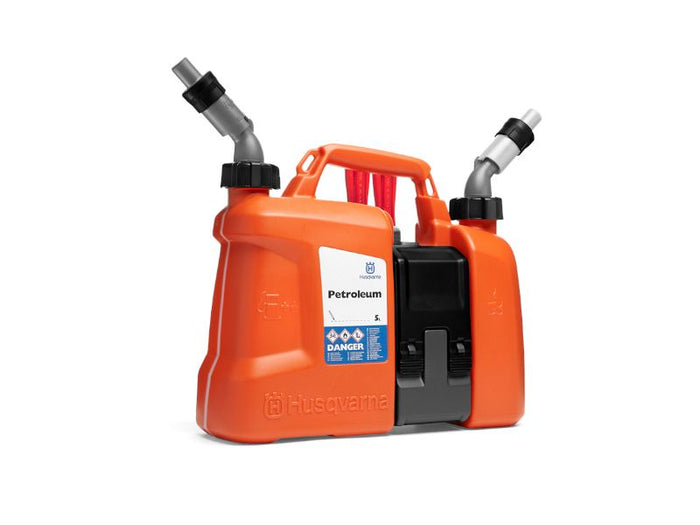 Tanica Combinata Husqvarna per carburante 5lt piA~¹ olio 2,5lt