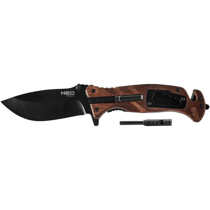 Topex 63-107 coltello pieghevole le survival 22 cm, 6 in 1 ds