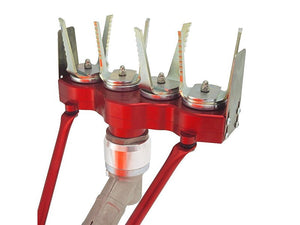 Fresa universale per decespugliatore Mytilla zappette in acciaio lavoro 20cm