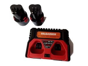Potatore a batteria ValGarden XP 10 NP da 12,6V e 2,5Ah con 2 Batterie e Caricabatterie