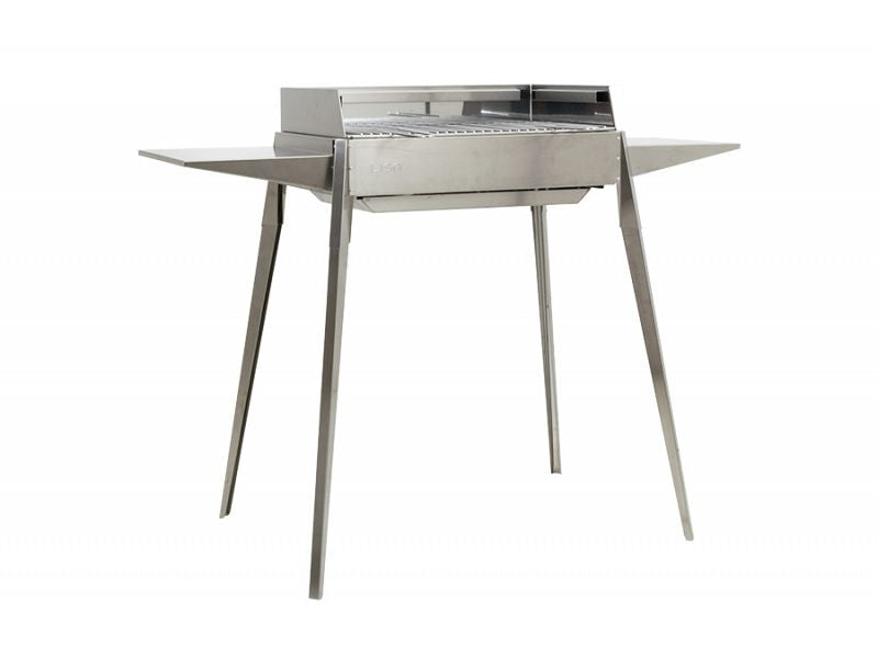 Barbecue a carbone Lisa Etna portatile in acciaio inox