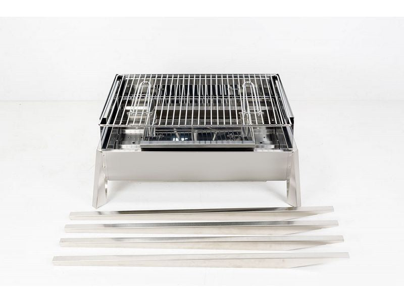 Barbecue a carbone Lisa Etna portatile in acciaio inox