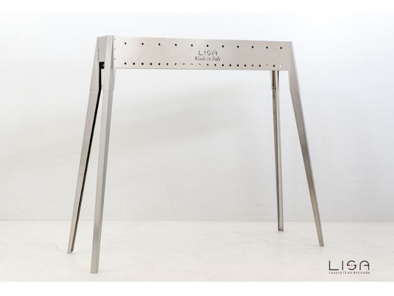 Barbecue a carbone per arrosticini Lisa Miami 800 in acciaio inox