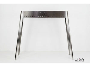 Barbecue a carbone per arrosticini Lisa Miami 800 in acciaio inox