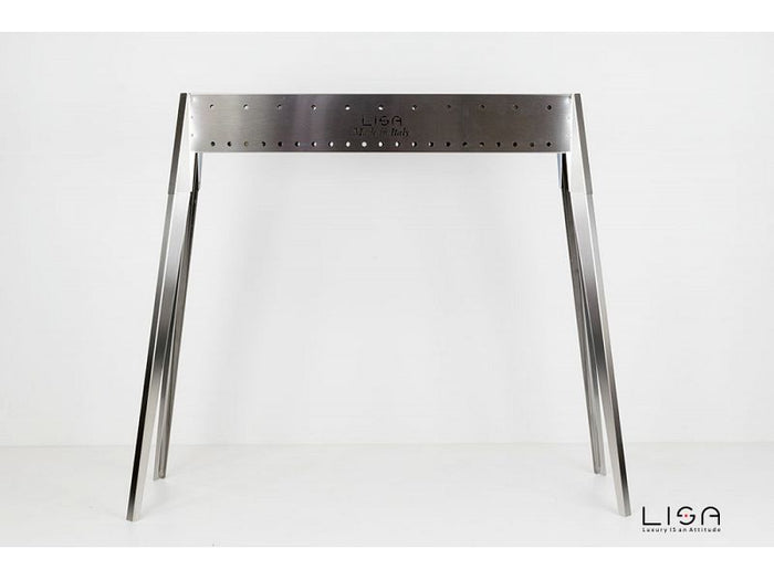 Barbecue a carbone per arrosticini Lisa Miami 800 in acciaio inox