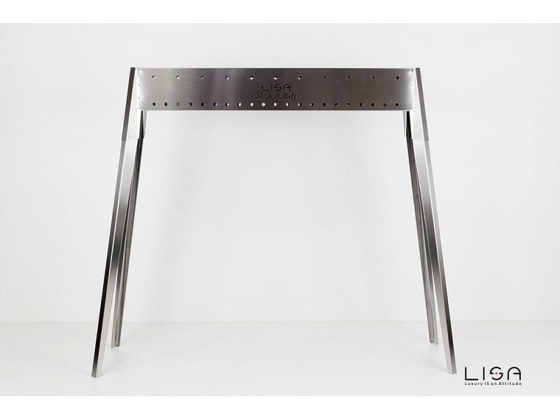 Barbecue a carbone per arrosticini Lisa Miami 800 in acciaio inox