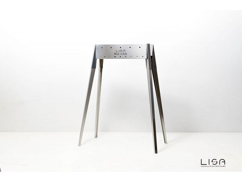 Barbecue a carbone per arrosticini Lisa Miami 500 in acciaio inox