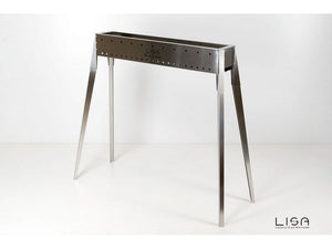 Barbecue a carbone per arrosticini Lisa Miami 800 in acciaio inox