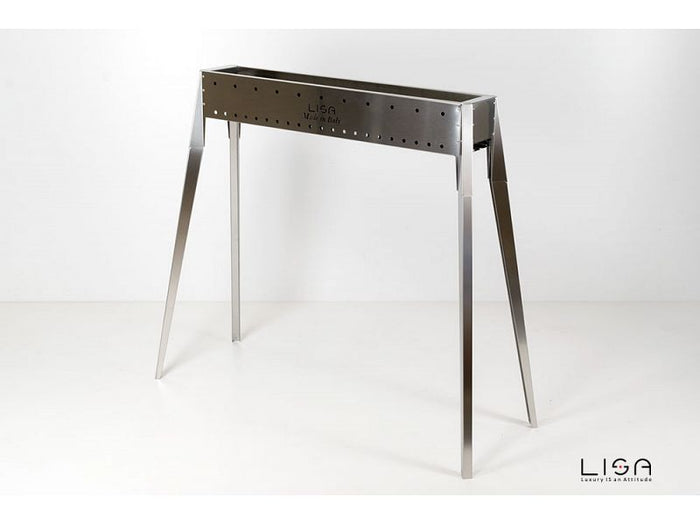 Barbecue a carbone per arrosticini Lisa Miami 800 in acciaio inox