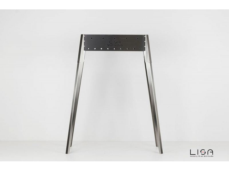 Barbecue a carbone per arrosticini Lisa Miami 500 in acciaio inox