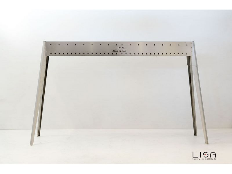 Barbecue a carbone per arrosticini Lisa Miami 1200 in acciaio inox