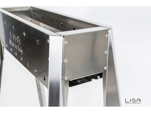 Barbecue a carbone per arrosticini Lisa Miami 500 in acciaio inox