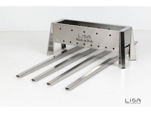 Barbecue a carbone per arrosticini Lisa Miami 500 in acciaio inox