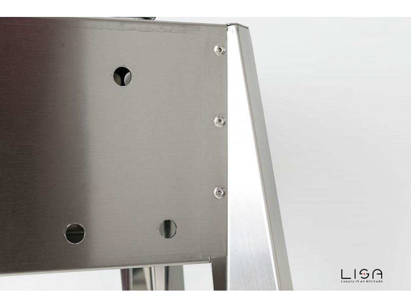 Barbecue a carbone per arrosticini Lisa Miami 1500 in acciaio inox