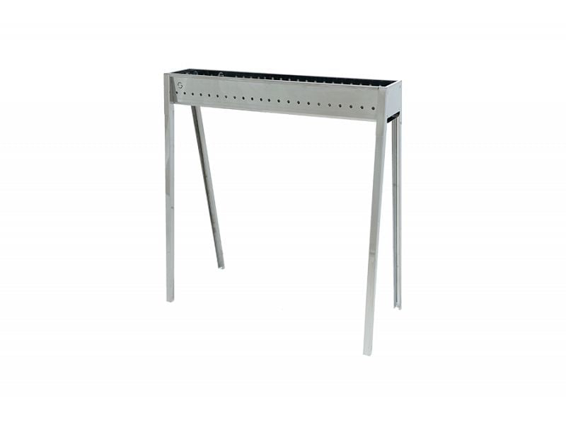 Barbecue a carbone per arrosticini Lisa Milano 80 in acciaio inox