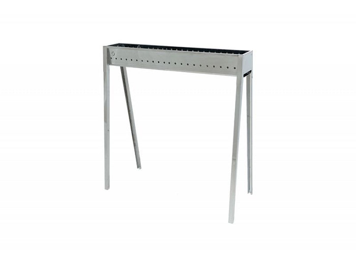 Barbecue a carbone per arrosticini Lisa Milano 80 in acciaio inox