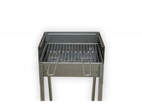 Barbecue a carbone Lisa Vesuvio 40x30 portatile in ferro laminato