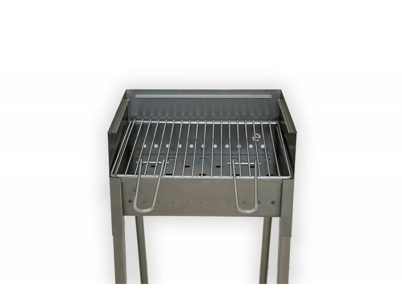 Barbecue a carbone Lisa Vesuvio 40x30 portatile in ferro laminato