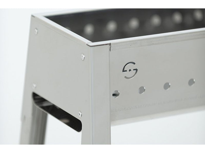 Barbecue a carbone per arrosticini Lisa Milano 100 in acciaio inox