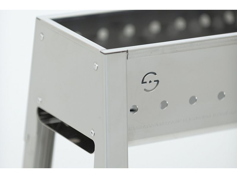 Barbecue a carbone per arrosticini Lisa Milano 80 in acciaio inox