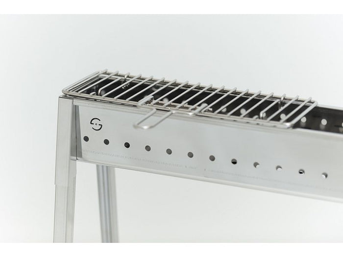 Barbecue a carbone per arrosticini Lisa Milano 100 in acciaio inox