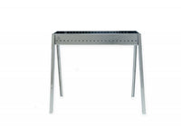 Barbecue a carbone per arrosticini Lisa Milano Grill 80+40 in acciaio inox