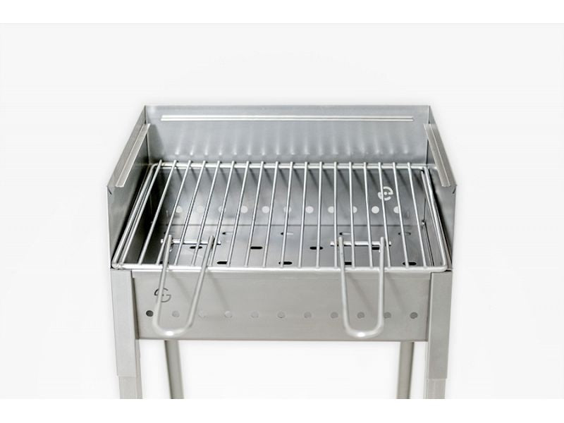 Barbecue a carbone Lisa Stromboli 40x30 portatile in acciaio inox