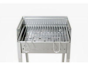 Barbecue a carbone Lisa Stromboli 40x30 portatile in acciaio inox