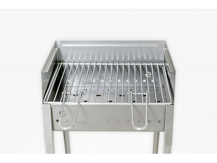 Barbecue a carbone Lisa Stromboli 40x30 portatile in acciaio inox