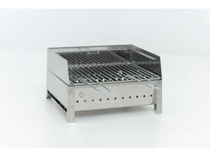 Barbecue a carbone Lisa Stromboli 40x30 portatile in acciaio inox