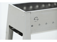 Barbecue a carbone per arrosticini Lisa Milano Grill 80+40 in acciaio inox