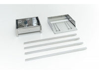 Barbecue a carbone Lisa Stromboli 40x30 portatile in acciaio inox