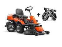 Trattorino rider Husqvarna R 214C motore a scoppio 413cc 11.3Hp piatto da 94cm